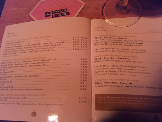 Menu photo 3 Duke Of Antwerp Antwerp, VAN Menu photo 3 Duke Of Antwerp Antwerp, VAN