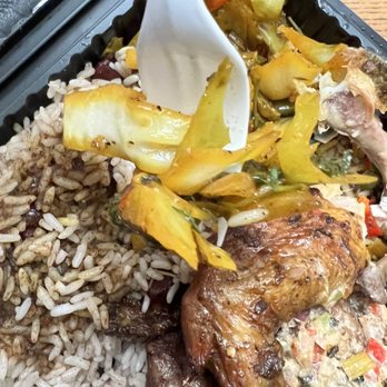 Jerk At Nite - Cabbage with Jerk Wings Rice and Peas - Caribbean Near Me - Washington, DC, District of Columbia