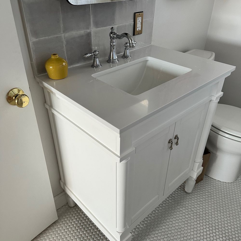 X O Marble and Tile - Vanity install and backsplash and tile flooring - Tiling Near Me X O Marble and Tile - Vanity install and backsplash and tile flooring - Tiling Near Me
