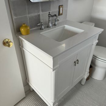 X O Marble and Tile - Vanity install and backsplash and tile flooring - Tiling Near Me