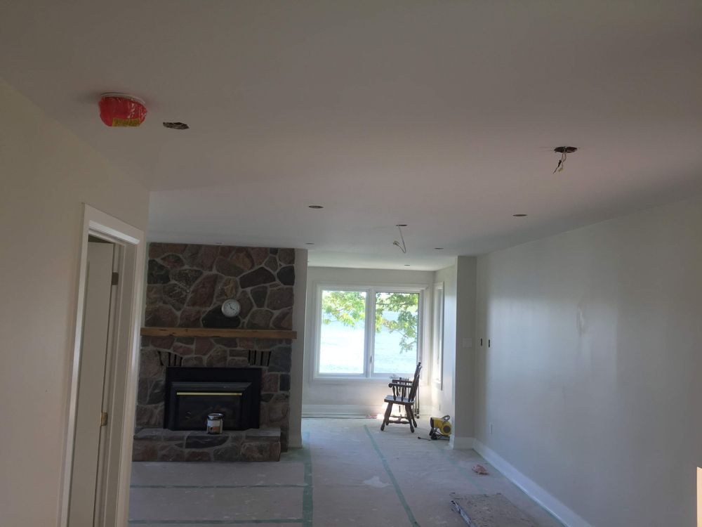 Cottage Popcorn Ceiling Removed An Painted Yelp