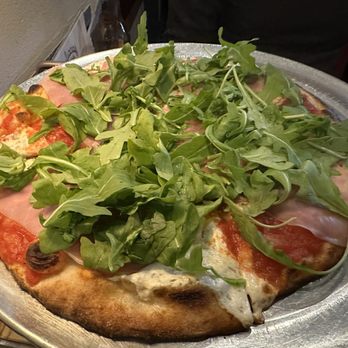 Juliana's - Personal margherita with arugula and prosciutto - Pizza Near Me - Brooklyn, New York Juliana's - Personal margherita with arugula and prosciutto - Pizza Near Me - Brooklyn, New York