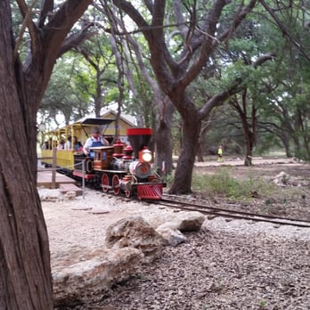 Cedar Rock Railroad - Arrival at station. - Amusement Parks Near Me - Round Rock, Texas