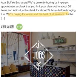 Screenshot of store's website