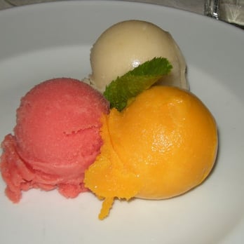 Becco - Sorbeti di Stagione: Pear, Mango, Blood Peach - Italian Near Me - New York, New York Becco - Sorbeti di Stagione: Pear, Mango, Blood Peach - Italian Near Me - New York, New York