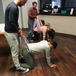 Austin Childbirth - Practicing Rebozo techniques in class!