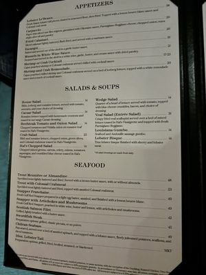 Menu photo 4 Hal’s The Steakhouse Nashville, TN Menu photo 4 Hal’s The Steakhouse Nashville, TN