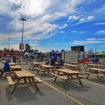 The Burger Fest - The Burger Fest - Benches anyone? Must be end of day! Resting up for Raptors parade - Burgers Near Me - Vaughan, Ontario