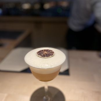 Miro Kaimuki - Mocktail with pineapple and egg white - Asian Fusion Near Me - Honolulu, Hawaii