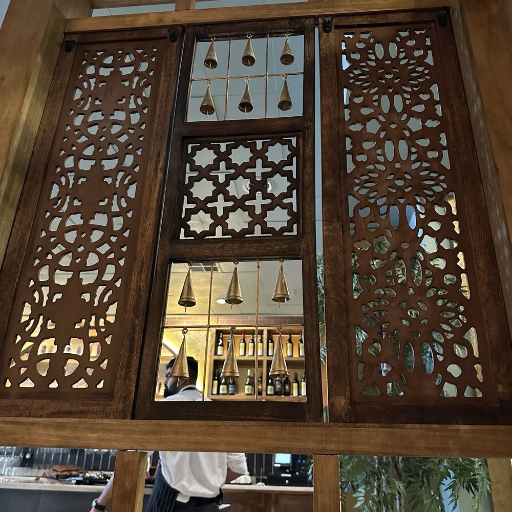 Naan - Ornate wooden decor - Indian Near Me - Mount Pleasant, South Carolina