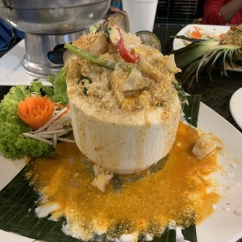 Thai Orchid - Some kind of coconut seafood curry - Thai Near Me - Yukon, Oklahoma Thai Orchid - Some kind of coconut seafood curry - Thai Near Me - Yukon, Oklahoma