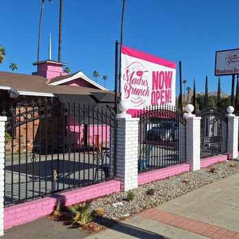 Madres Brunch - Can't miss the PINK sign on University. If your driving east it will be on your right side Going west it's past Chicago left side of course - Breakfast & Brunch Near Me - Riverside, California Madres Brunch - Can't miss the PINK sign on University. If your driving east it will be on your right side Going west it's past Chicago left side of course - Breakfast & Brunch Near Me - Riverside, California