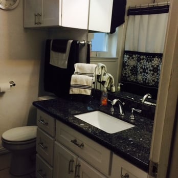 ABC Flooring - Front Bathroom - Cabinetry Near Me - South Houston, Texas