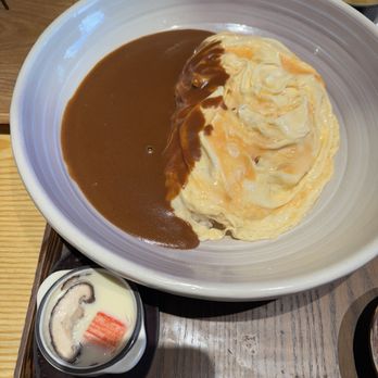 Tendon Kohaku - Egg speciality with mild curry sauce. - Japanese Near Me - Bellevue, Washington Tendon Kohaku - Egg speciality with mild curry sauce. - Japanese Near Me - Bellevue, Washington