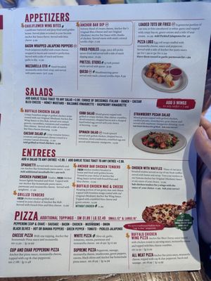 Menu photo 6 Anchor Bar College Station, TX