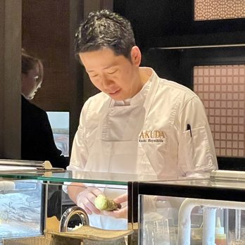 WAKUDA - Chef about to make some wasabi - Japanese Near Me - Las Vegas, Nevada