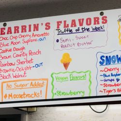 Fearrin's Ice Cream & Yogurt Depot - Current flavor options