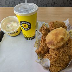 Tex's Chicken & Burgers - Spicy 3 piece combo with slaw - loved the chicken, slaw was meh.