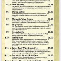 Peking Restaurant - Dinner Menu (pg 4) - June 2022