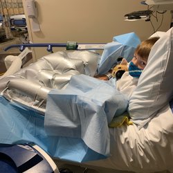 Shana Berger Van Cleave, DDS - A nice warmed blanket and tv to relax the kids before going in for their procedure.