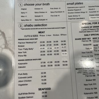 Mokkoji Shabu Shabu - Updated menu (January 2025) - Hot Pot Near Me - Orange, California