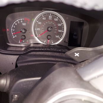 Sixt Rent A Car - Fuel level and more dirt/dust/grime on the inside - Car Rental Near Me - Los Angeles, California