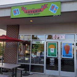 La Loteria Taco Shop - Entrance. Strip mall. Go past the Taco Bell from highway.