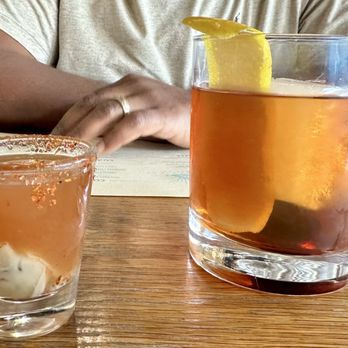 Salt Revival Oyster - Oyster shot & old fashion. Both very good. - Seafood Near Me - Lake Charles, Louisiana Salt Revival Oyster - Oyster shot & old fashion. Both very good. - Seafood Near Me - Lake Charles, Louisiana