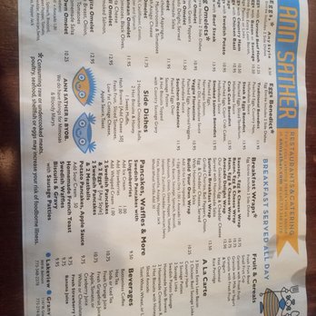 Ann Sather Restaurant - menu - Scandinavian Near Me - Chicago, Illinois