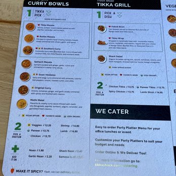 Tikka Shack Indian Grub - Menu - Indian Near Me - Oviedo, Florida