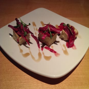 The Cellar - From the kitchen - waffle with beets - Tapas Bars Near Me - Corning, New York