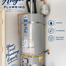 Angel Plumbing - 50 gallon Bradfordwhite gas water heater installation/ replacement