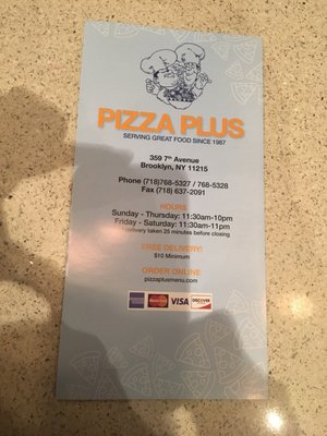 Menu photo 5 Pizza Plus Brooklyn, NY