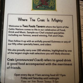 Two Fools Tavern - Craic description. - Irish Near Me - Albuquerque, New Mexico Two Fools Tavern - Craic description. - Irish Near Me - Albuquerque, New Mexico