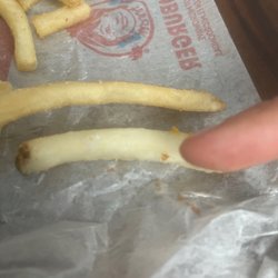 Wendy's - You can tell the French Fries are not cooked at all