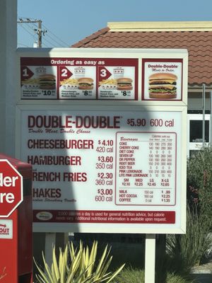 Menu photo 6 In-N-Out Burger Moreno Valley, CA