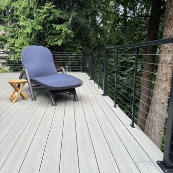 Dunn Lumber - Recent deck project with cable rail system. - Building Supplies Near Me - Kirkland, Washington