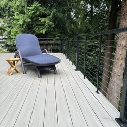 Dunn Lumber - Recent deck project with cable rail system.