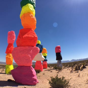 Seven Magic Mountains - Public Art Near Me - Las Vegas, Nevada Seven Magic Mountains - Public Art Near Me - Las Vegas, Nevada