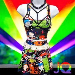 JQ Clothing - So many two piece sets in store. This fun outfit takes us back to the 90's.