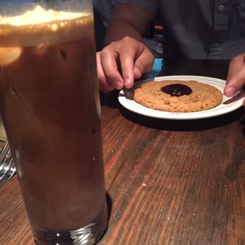 Beatrix - Cafe freddo and peanut butter and jelly cookie. Reccommend the drink! - New American Near Me - Chicago, Illinois Beatrix - Cafe freddo and peanut butter and jelly cookie. Reccommend the drink! - New American Near Me - Chicago, Illinois