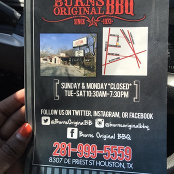 Burns Original BBQ - Barbeque Near Me - Houston, Texas Burns Original BBQ - Barbeque Near Me - Houston, Texas