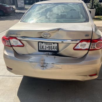 Brakes Plus - My vehicle right after they crashed it at their shop. - Oil Change Stations Near Me - Dallas, Texas