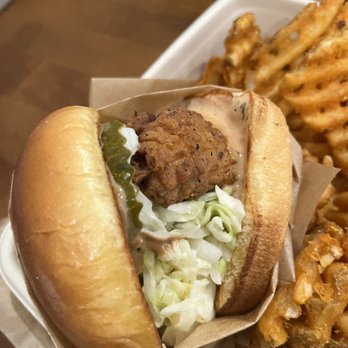 Beignet Spot - Jerk Chicken Sandwich - Coffee & Tea Near Me - Riverside, California