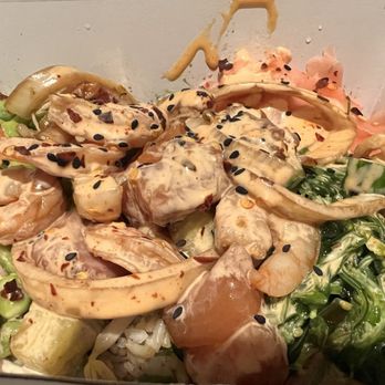 Farmhouse Greens - Salmon poke! - Salad Near Me - Catonsville, Maryland