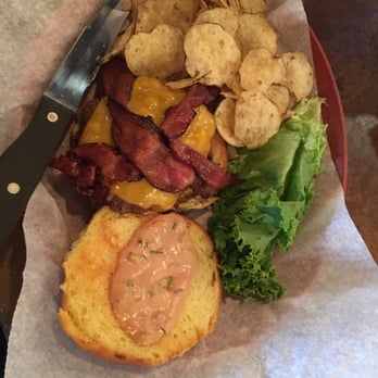 Petoskey Brewing - Signature burger. Juicy! - Pubs Near Me - Petoskey, Michigan