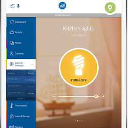 Allstar Alarm - ADT Authorized Dealer - Turn lights on and off remotely, indoors and outdoors. Put your lights on a schedule so it seems like you're home even when you're out.