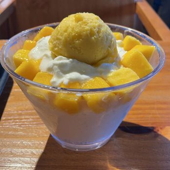 Caffe Bene - Mango Bingsu - Bubble Tea Near Me - Suwanee, Georgia