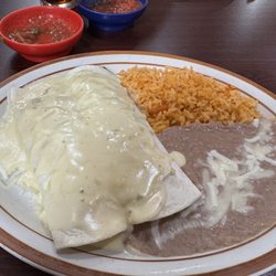 Ruben's Mexican Grill - Chicken and spinach enchiladas