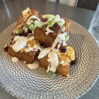 Cafe Robey - Loaded Potato Tots - Breakfast & Brunch Near Me - Chicago, Illinois Cafe Robey - Loaded Potato Tots - Breakfast & Brunch Near Me - Chicago, Illinois